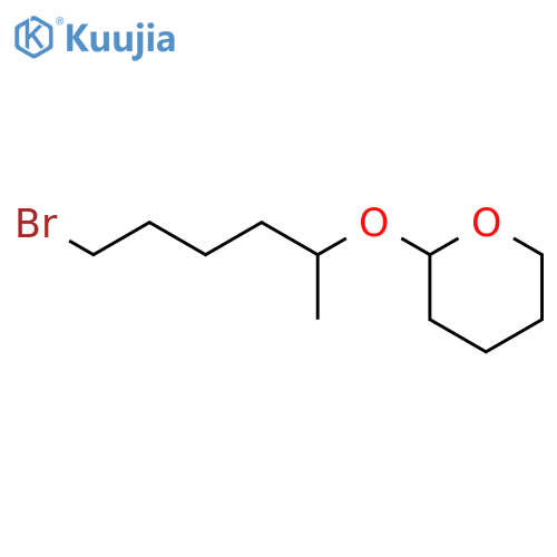 2H-Pyran, 2-[(5-bromo-1-methylpentyl)oxy]tetrahydro- structure
