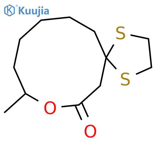 8-Oxa-1,4-dithiaspiro[4.9]tetradecan-7-one, 9-methyl- structure