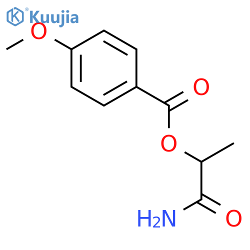 BENZOIC ACID, 4-METHOXY-, 2-AMINO-1-METHYL-2-OXOETHYL ESTER structure