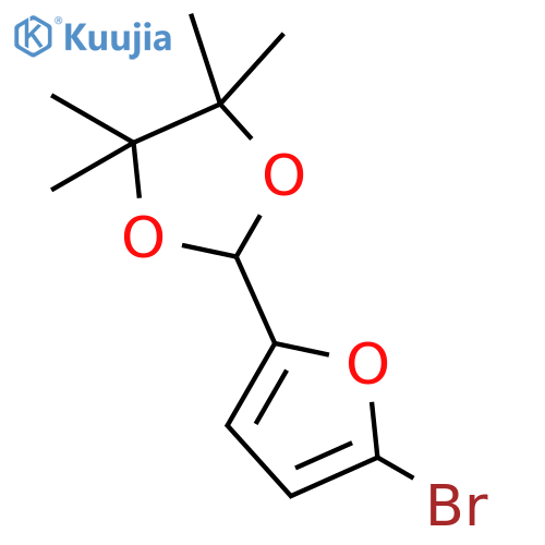 2-(5-Bromofuran-2-yl)-4,4,5,5-tetramethyl-1,3-dioxolane structure