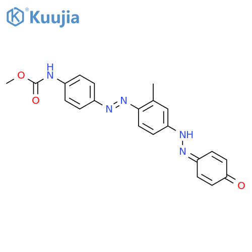 Carbamic acid,N-[4-[2-[4-[2-(4-hydroxyphenyl)diazenyl]-2-methylphenyl]diazenyl]phenyl]-,methyl ester structure