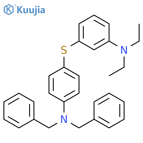 Benzenemethanamine,N-[4-[[3-(diethylamino)phenyl]thio]phenyl]-N-(phenylmethyl)- structure
