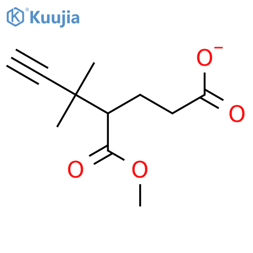 Pentanedioic acid, 2-(1,1-dimethyl-2-propynyl)-, monomethyl ester structure