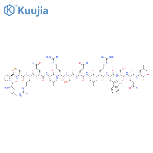 L-Leucine,L-leucyl-L-prolyl-L-cysteinyl-L-arginyl-L-glutaminyl-L-leucyl-L-arginyl-L-seryl-L-glutaminyl-L-leucyl-L-arginyl-L-tryptophyl-L-seryl-L-glutaminyl- structure