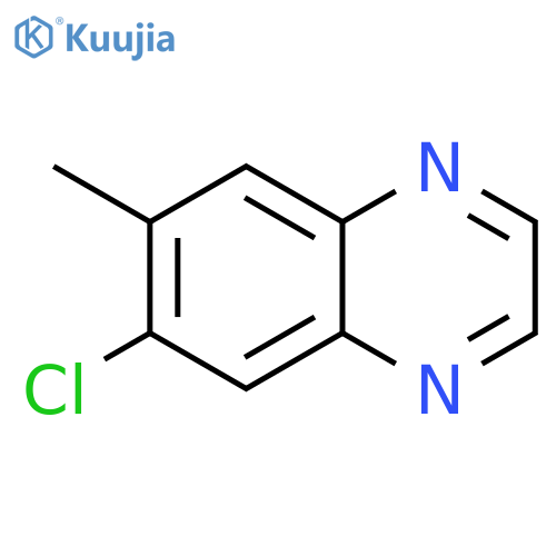 6-Chloro-7-methylquinoxaline structure