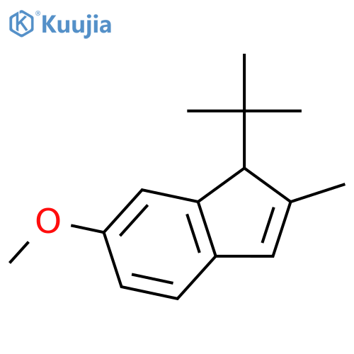 1H-Indene, 1-(1,1-dimethylethyl)-6-methoxy-2-methyl- structure