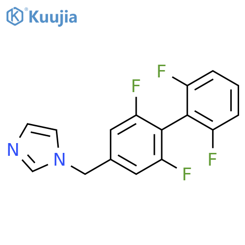 1H-IMIDAZOLE, 1-[(2,2',6,6'-TETRAFLUORO[1,1'-BIPHENYL]-4-YL)METHYL]- structure