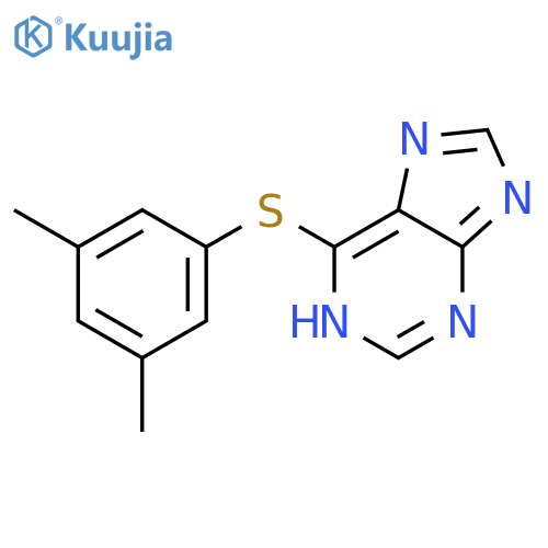 1H-Purine, 6-[(3,5-dimethylphenyl)thio]- structure