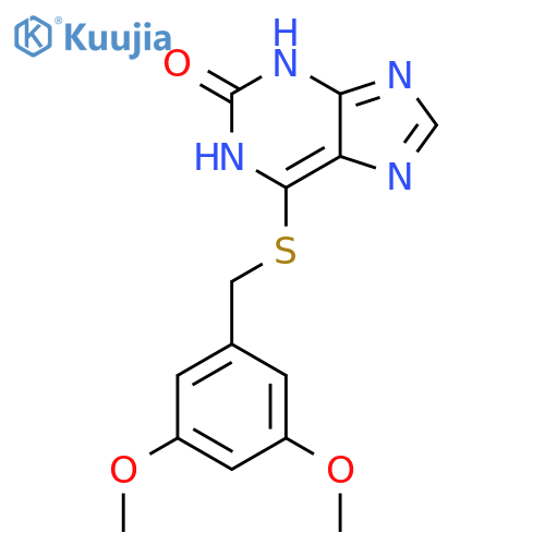 2H-Purin-2-one, 6-[[(3,5-dimethoxyphenyl)methyl]thio]-1,3-dihydro- structure