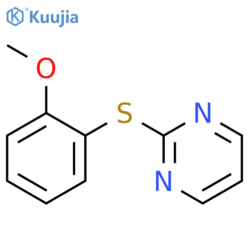 Pyrimidine, 2-[(2-methoxyphenyl)thio]- structure