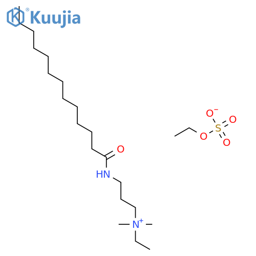 1-Propanaminium, N-ethyl-N,N-dimethyl-3-[(1-oxotridecyl)amino]-, ethylsulfate structure