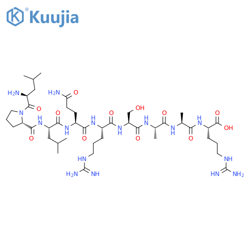 L-Arginine,L-leucyl-L-prolyl-L-leucyl-L-glutaminyl-L-arginyl-L-seryl-L-alanyl-L-alanyl- structure
