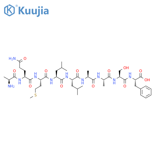 L-Phenylalanine,L-alanyl-L-glutaminyl-L-methionyl-L-leucyl-L-leucyl-L-alanyl-L-alanyl-L-seryl- structure