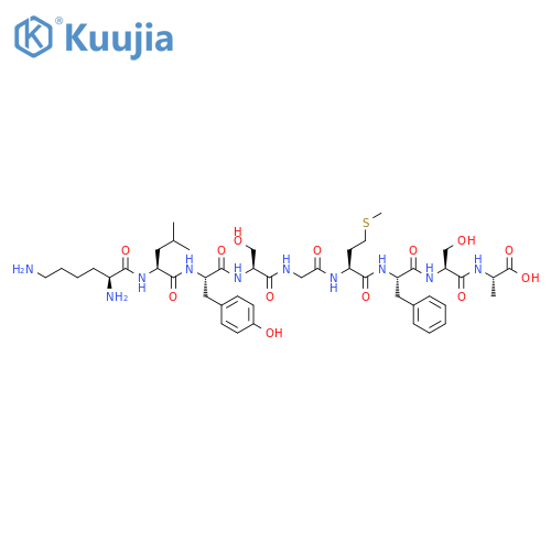 L-Alanine,L-lysyl-L-leucyl-L-tyrosyl-L-serylglycyl-L-methionyl-L-phenylalanyl-L-seryl- structure