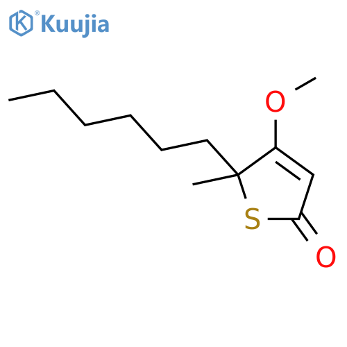 2(5H)-Thiophenone, 5-hexyl-4-methoxy-5-methyl- structure