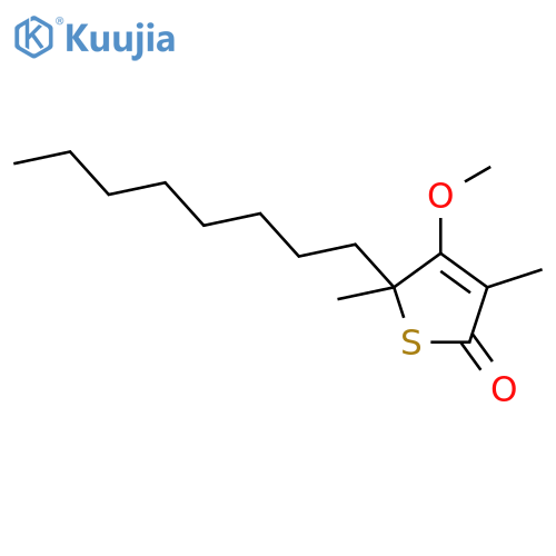 2(5H)-Thiophenone, 4-methoxy-3,5-dimethyl-5-octyl- structure