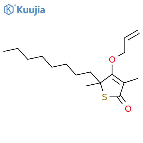 2(5H)-Thiophenone, 3,5-dimethyl-5-octyl-4-(2-propenyloxy)- structure