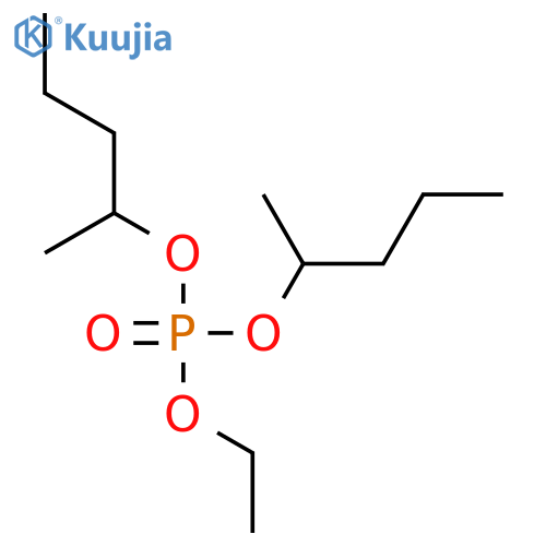 Phosphoric acid, ethyl di-sec-pentyl ester structure