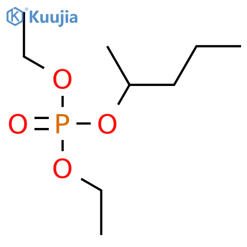 Phosphoric acid, diethyl sec-pentyl ester structure
