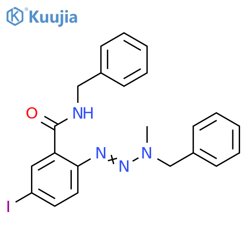 Benzamide,5-iodo-2-[3-methyl-3-(phenylmethyl)-1-triazenyl]-N-(phenylmethyl)- structure