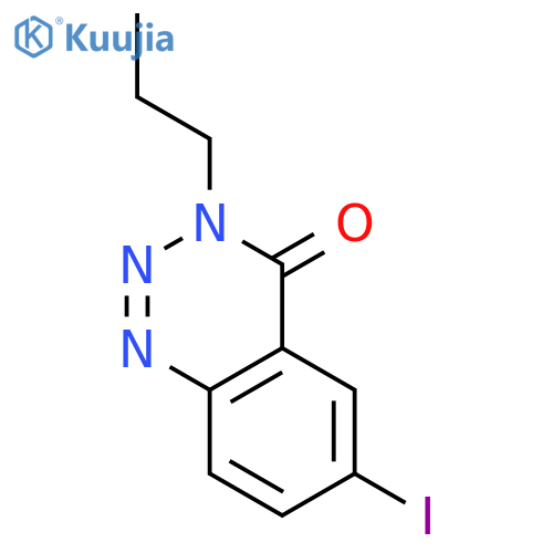 1,2,3-Benzotriazin-4(3H)-one, 6-iodo-3-propyl- structure