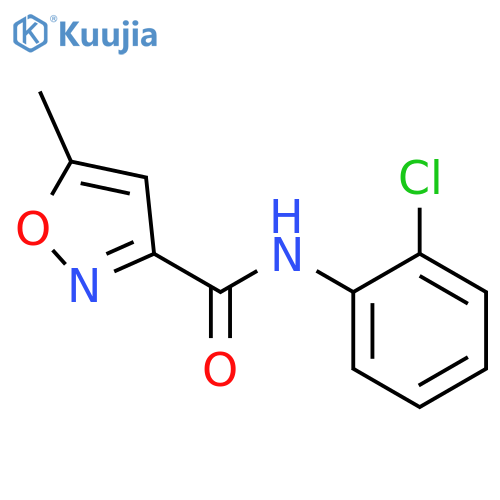 3-Isoxazolecarboxamide, N-(2-chlorophenyl)-5-methyl- structure