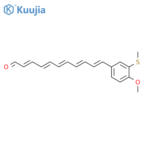 2,4,6,8,10-Undecapentaenal, 11-[4-methoxy-3-(methylthio)phenyl]- structure