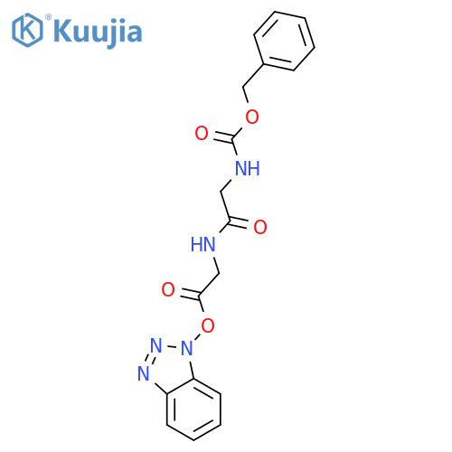 1H-Benzotriazole, 1-[[N-[N-[(phenylmethoxy)carbonyl]glycyl]glycyl]oxy]- structure