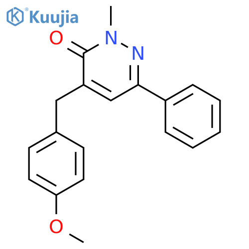 3(2H)-Pyridazinone, 4-[(4-methoxyphenyl)methyl]-2-methyl-6-phenyl- structure