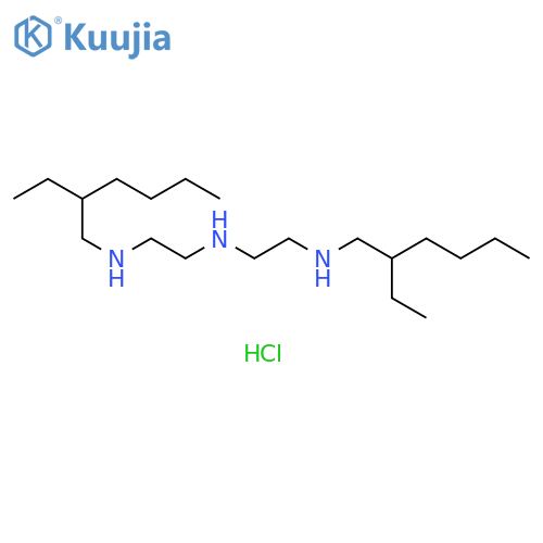 1,2-Ethanediamine, N-(2-ethylhexyl)-N'-[2-[(2-ethylhexyl)amino]ethyl]-,trihydrochloride structure
