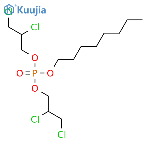Bis(2,3-dichloropropyl) octyl phosphate structure