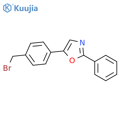 Oxazole, 5-[4-(bromomethyl)phenyl]-2-phenyl- structure