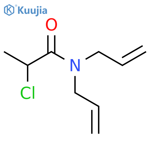 2-chloro-N,N-bis(prop-2-en-1-yl)propanamide structure