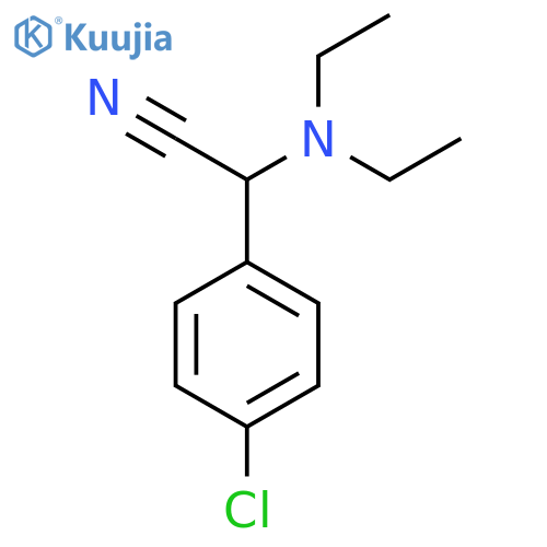 2-(4-Chlorophenyl)-2-(diethylamino)acetonitrile structure
