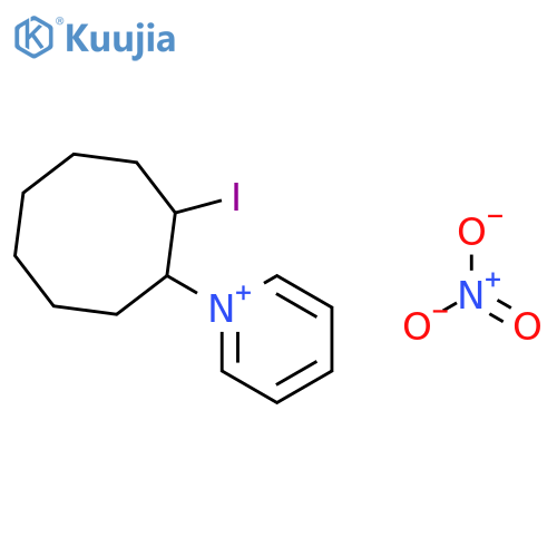 Pyridinium, 1-(2-iodocyclooctyl)-, nitrate structure