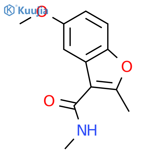 3-Benzofurancarboxamide, 5-methoxy-N,2-dimethyl- structure