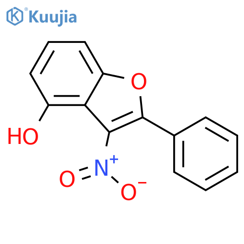 4-BENZOFURANOL, 3-NITRO-2-PHENYL- structure