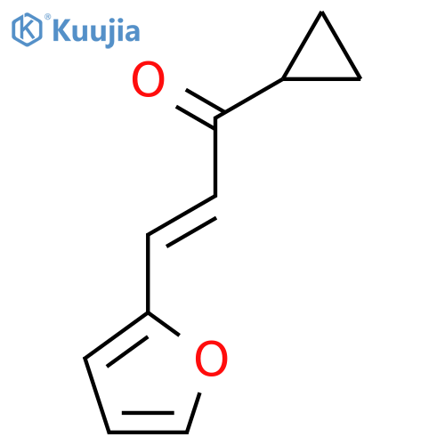 2-PROPEN-1-ONE, 1-CYCLOPROPYL-3-(2-FURANYL)- structure