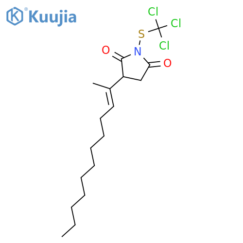 2,5-PYRROLIDINEDIONE, 3-(1-METHYLUNDECENYL)-1-[(TRICHLOROMETHYL)THIO]- structure