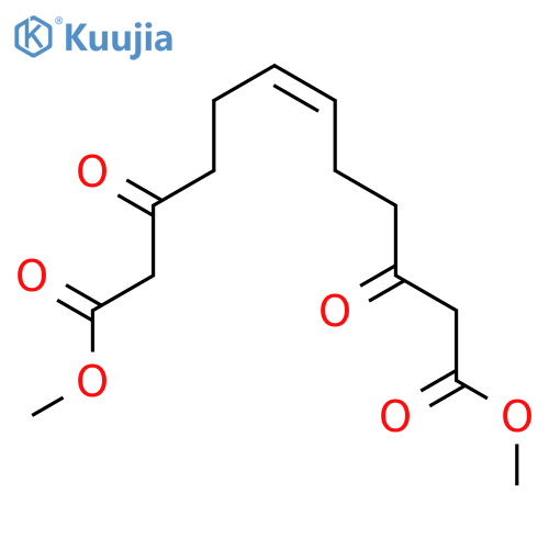 6-Dodecenedioic acid, 3,10-dioxo-, dimethyl ester, (Z)- structure
