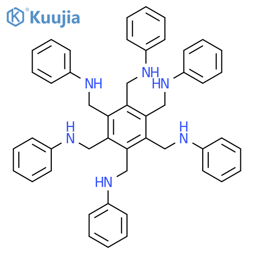 N,N',N'',N''',N'''',N'''''-[Benzene-1,2,3,4,5,6-hexaylhexakis(methylene)]hexaaniline structure