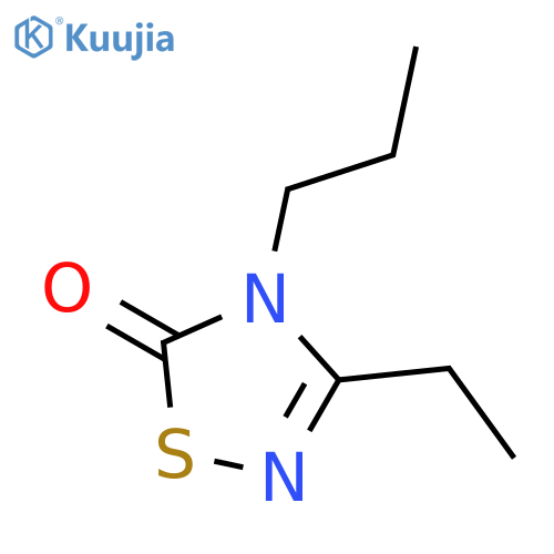 1,2,4-Thiadiazol-5(4H)-one, 3-ethyl-4-propyl- structure