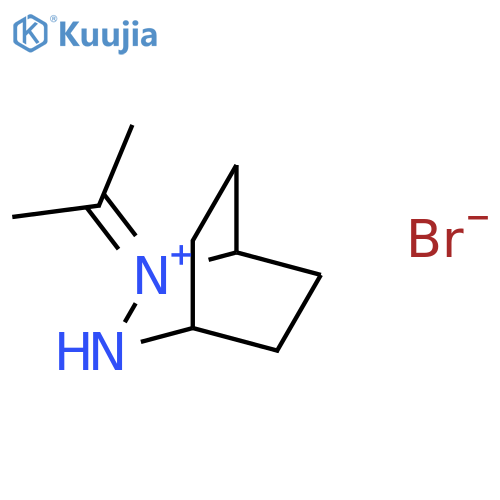 3-Aza-2-azoniabicyclo[2.2.2]octane, 2-(1-methylethylidene)-, bromide structure