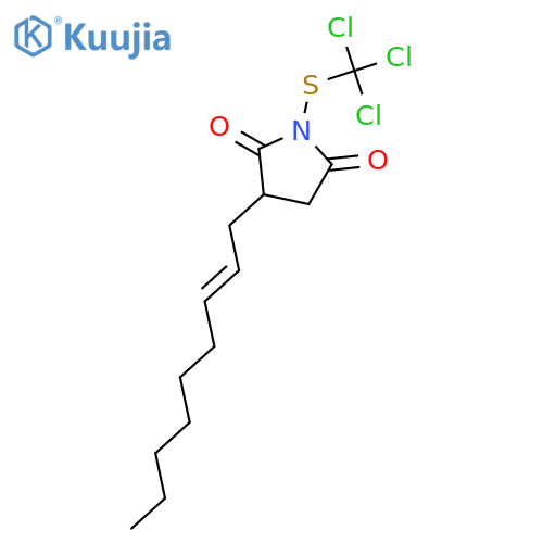 2,5-PYRROLIDINEDIONE, 3-(2-NONENYL)-1-[(TRICHLOROMETHYL)THIO]- structure