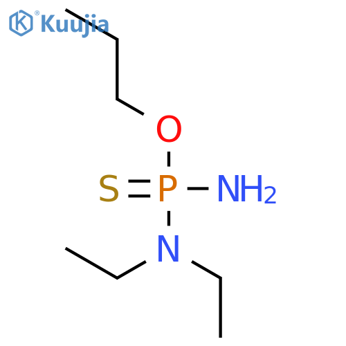 Phosphorodiamidothioic acid, N,N-diethyl-, O-propyl ester structure