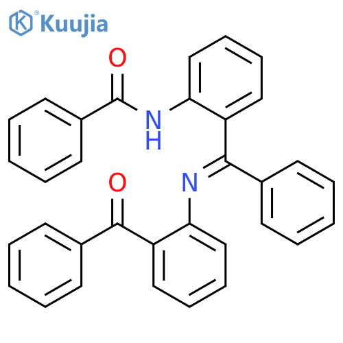 Benzamide, N-[2-[[(2-benzoylphenyl)imino]phenylmethyl]phenyl]- structure