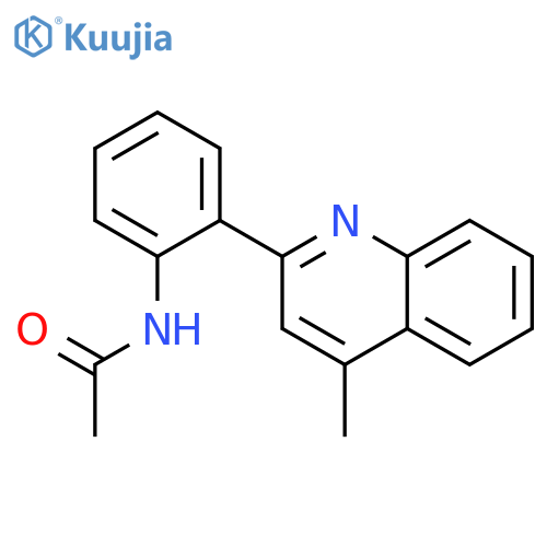 Acetamide, N-[2-(4-methyl-2-quinolinyl)phenyl]- structure