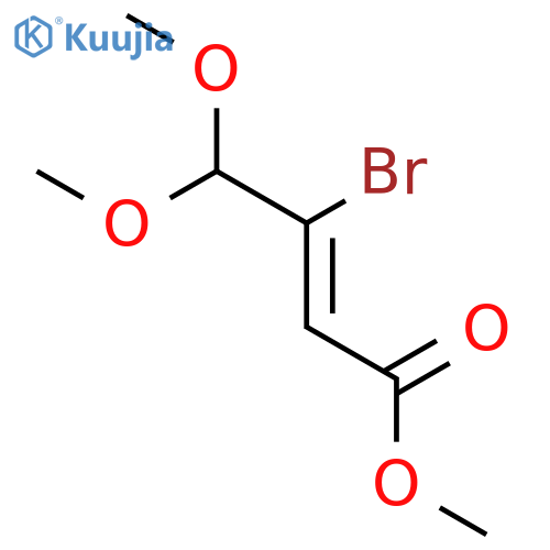 2-Butenoic acid, 3-bromo-4,4-dimethoxy-, methyl ester, (Z)- structure
