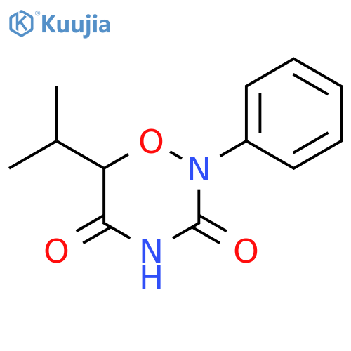 2H-1,2,4-OXADIAZINE-3,5(4H,6H)-DIONE, 6-(1-METHYLETHYL)-2-PHENYL- structure