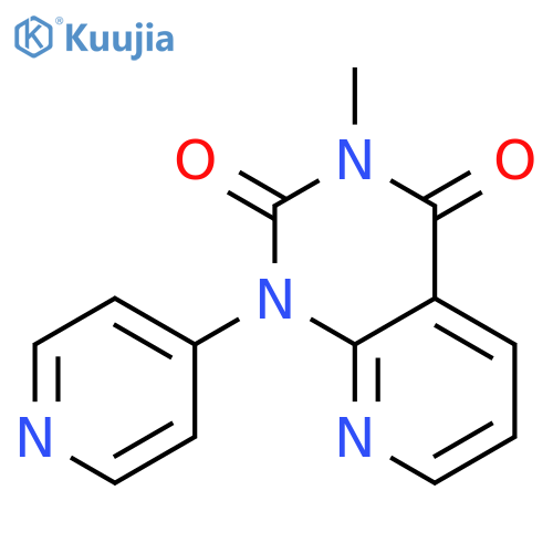 Pyrido[2,3-d]pyrimidine-2,4(1H,3H)-dione, 3-methyl-1-(4-pyridinyl)- structure